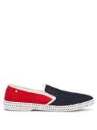 Matchesfashion.com Rivieras - Tour Du Monde Canvas Loafers - Mens - Blue Multi