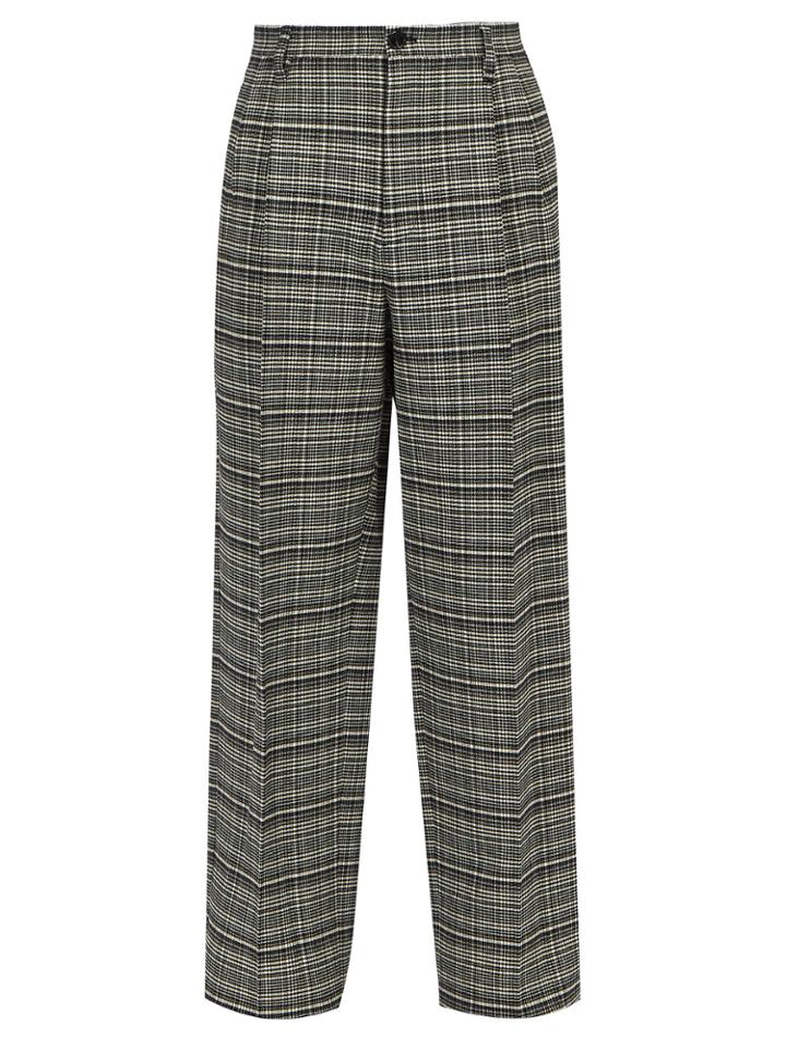 Raf Simons Relaxed Check Twill Trousers