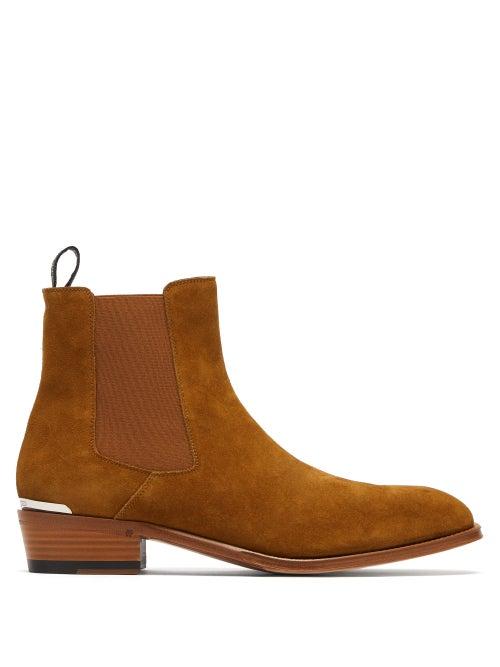 Matchesfashion.com Alexander Mcqueen - Suede Chelsea Boots - Mens - Brown