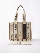 Chlo - Woody Multi-strap Canvas Tote Bag - Womens - Beige