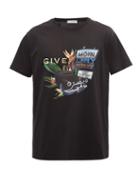 Matchesfashion.com Givenchy - Motel Summer Logo-print Cotton-jersey T-shirt - Mens - Black
