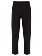 Matchesfashion.com President's - Loro Piana Virgin Wool Poplin Trousers - Mens - Black