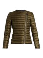 Moncler Amy Asymmetric Quilted Down Jacket