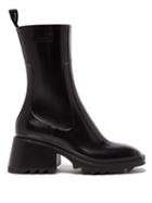 Matchesfashion.com Chlo - Betty Heeled Rubber Boots - Womens - Black