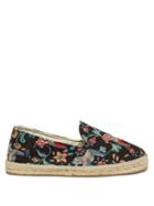 Matchesfashion.com Maneb - London Flower Jacquard Espadrilles - Mens - Black Multi