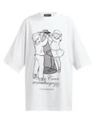 Matchesfashion.com Undercover - Ufo Print Cotton Jersey T Shirt - Womens - White