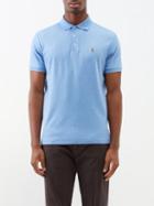 Polo Ralph Lauren - Custom-fit Logo-embroidered Cotton Polo Shirt - Mens - Blue