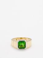Yvonne Leon - Concrete Glass & 9kt Gold Ring - Mens - Gold