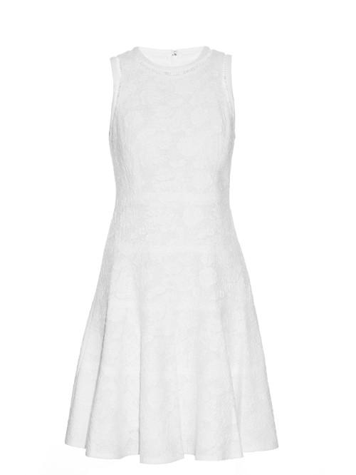 Rebecca Taylor Sleeveless Cotton-blend Jacquard Dress