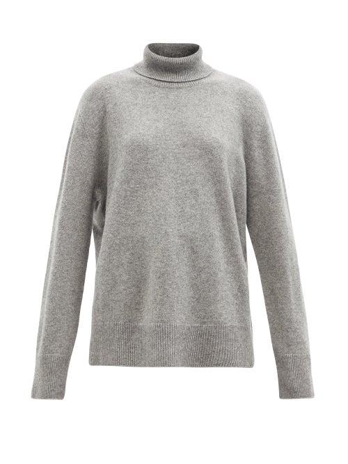 Matchesfashion.com The Row - Stepny Wool-blend Roll-neck Sweater - Womens - Grey