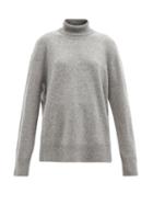Matchesfashion.com The Row - Stepny Wool-blend Roll-neck Sweater - Womens - Grey