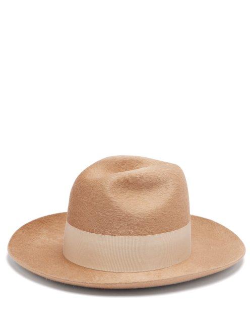 Matchesfashion.com Federica Moretti - Felt Hat - Womens - Beige
