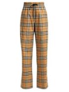 Matchesfashion.com Burberry - Whynham Cotton Trousers - Womens - Beige Multi