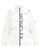 Matchesfashion.com Moncler - Maures Logo-print Quilted-down Jacket - Mens - White