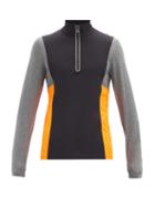 Matchesfashion.com Bogner - Camilo Panelled-jersey Sweatshirt - Mens - Black