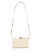 Simone Rocha - Snap Embellished-strap Leather Cross-body Bag - Womens - Cream