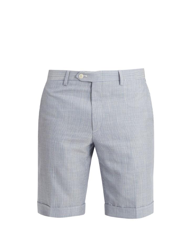 Brioni Slim-fit Wool-blend Shorts