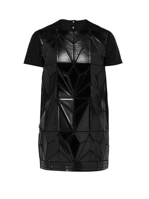 Matchesfashion.com Rick Owens - Geometric Stitched Long Line T Shirt - Mens - Black