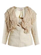 By Walid Renuca 19th-century Lace-collar Linen Jacket