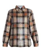Ashish Button-down Checked Sequin-embellished Shirt