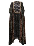 Matchesfashion.com Biyan - Ismarella Crystal Embellished Devor Velvet Gown - Womens - Black