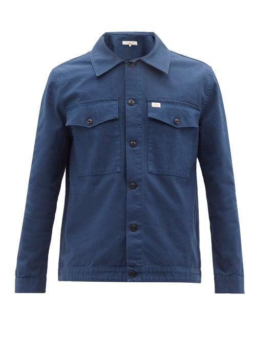 Nudie Jeans - Colin Cotton-canvas Overshirt - Mens - Blue