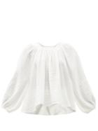 Matchesfashion.com Anaak - Carrie Mae Square-neck Cotton Blouse - Womens - White