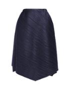 Matchesfashion.com Pleats Please Issey Miyake - High Rise Tech Pleated Culottes - Womens - Navy
