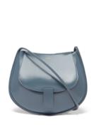 Matchesfashion.com Jil Sander - Logo-embossed Small Leather Shoulder Bag - Womens - Grey
