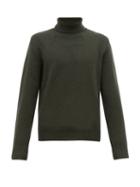 Matchesfashion.com Altea - Roll Neck Virgin Wool Sweater - Mens - Khaki