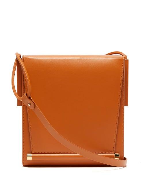 Matchesfashion.com Roksanda - Box Medium Leather Shoulder Bag - Womens - Tan