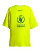 Matchesfashion.com Balenciaga - Logo Print Short Sleeve Cotton T Shirt - Womens - Yellow Multi