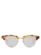 Matchesfashion.com Saint Laurent - D Frame Acetate Sunglasses - Mens - Silver Multi