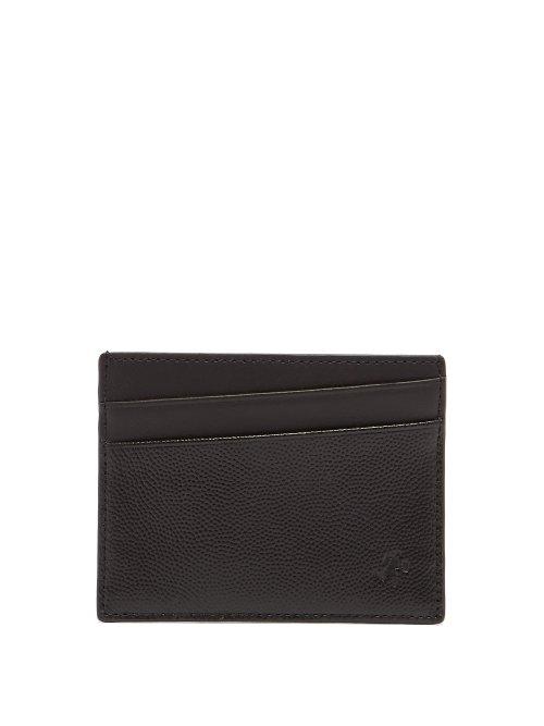 Matchesfashion.com Want Les Essentiels - Branson Grained Leather Cardholder - Mens - Black