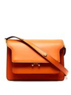 Matchesfashion.com Marni - Trunk Medium Leather Shoulder Bag - Womens - Orange