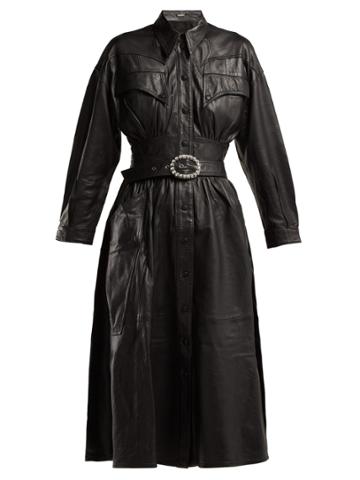 Dodo Bar Or Belted Leather Dress