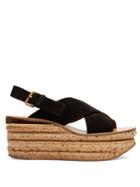 Chloé Camille Suede Wedge Sandals