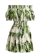 Dolce & Gabbana Off-the-shoulder Cotton-blend Dress