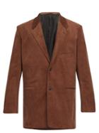 Matchesfashion.com Lemaire - Single Breasted Corduroy Blazer - Mens - Brown