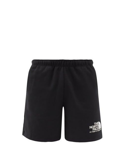 Matchesfashion.com The North Face - Coordinates-print Cotton-blend Jersey Shorts - Mens - Black