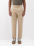 Loewe - Cotton-twill Tapered Chinos - Mens - Beige