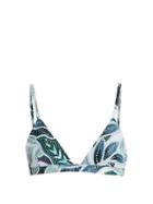 Matchesfashion.com Mara Hoffman - Sea Tree Print Triangle Bikini Top - Womens - Green Multi