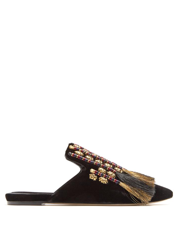 Sanayi 313 Voltaire Velvet Slipper Shoes