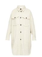 Matchesfashion.com Isabel Marant Toile - Obira Patch Pocket Herringbone Coat - Womens - Ivory