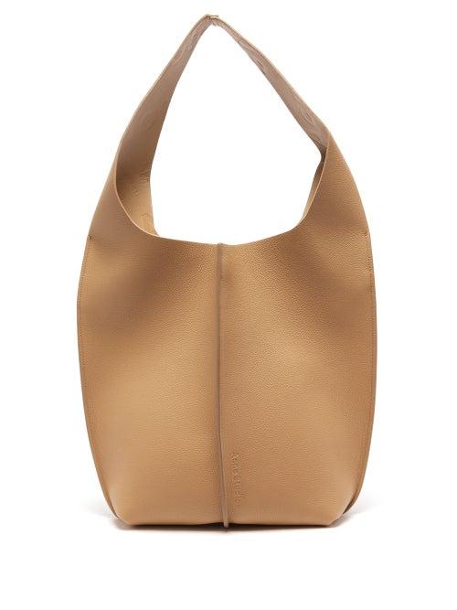 Matchesfashion.com Acne Studios - Adrienne Logo-debossed Leather Tote Bag - Womens - Beige