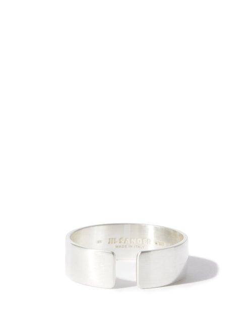 Matchesfashion.com Jil Sander - Geometry Sterling-silver Ring - Mens - Silver