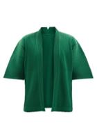Mens Rtw Homme Pliss Issey Miyake - Technical-pleated Jacket - Mens - Green