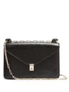 Valentino Panther-embellished Leather Shoulder Bag