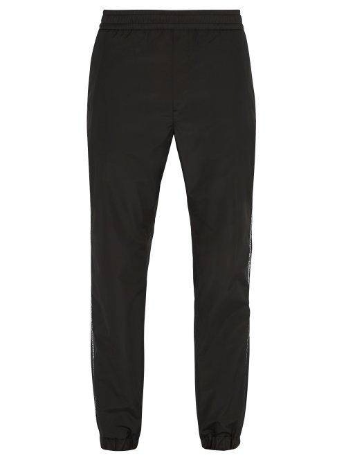 Matchesfashion.com Versace - Logo Embroidered Track Pants - Mens - Black