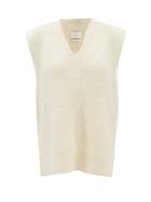Lauren Manoogian - V-neck Ribbed-knit Sleeveless Sweater - Womens - Ivory